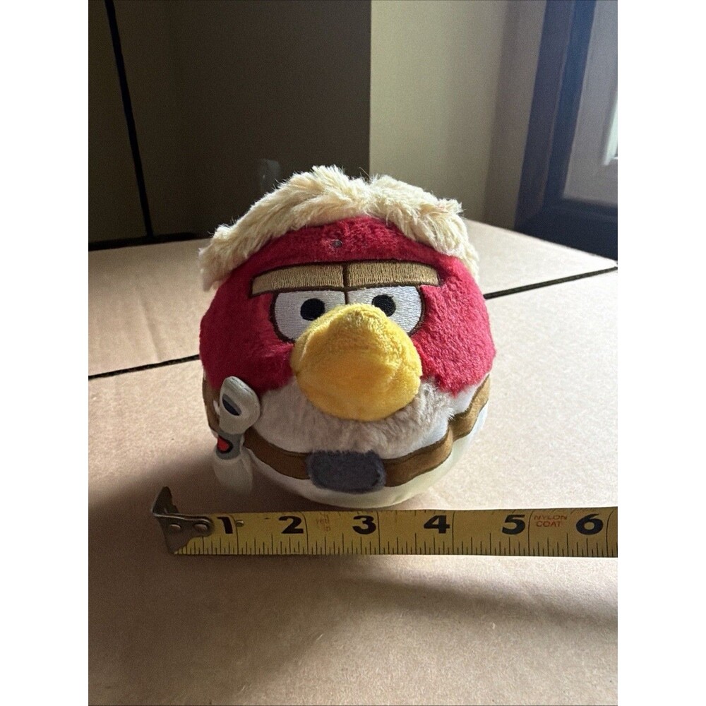 Angry Birds Star Wars Plush Luke Skywalker Red Stuffed Animal Bird Toy 5"